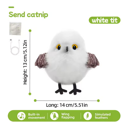 2025 Upgrade Interactive Flapping & Chirping Bird Cat Toy