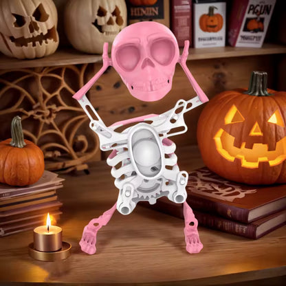 🔥 Halloween Sale 49% OFF 💀 Dancing Swinging 3D Skull Toy – The Funny Skeleton That Rocks!