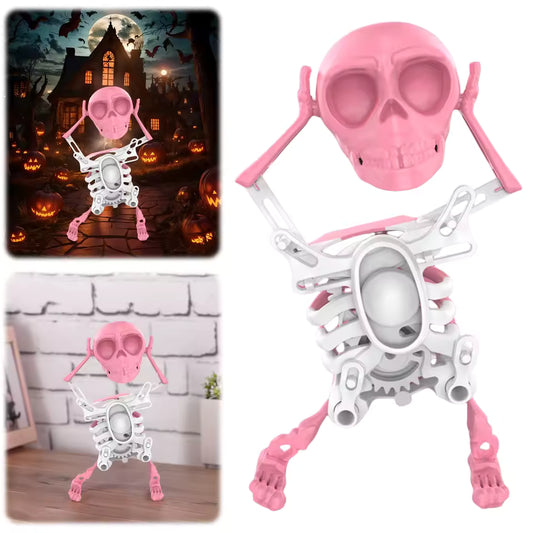 🔥 Halloween Sale 49% OFF 💀 Dancing Swinging 3D Skull Toy – The Funny Skeleton That Rocks!