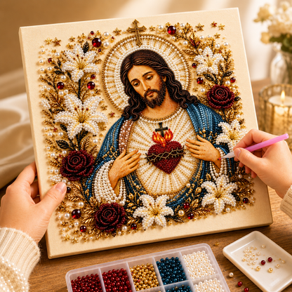 HOLIDAY SALE - 50% OFF 🎄 Jesus Nativity DIY Pearl Painting Art
