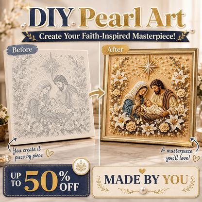HOLIDAY SALE - 50% OFF 🎄 Jesus Nativity DIY Pearl Painting Art