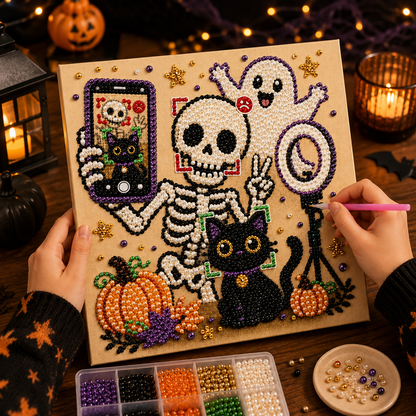 HOLIDAY SALE - 50% OFF 🎄 Halloween Wall DIY Pearl Painting Art