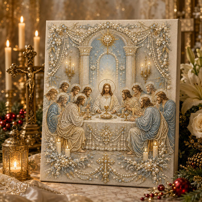 🔥 XMAS PRE-SALE 49% OFF 🎄 Blessing Christmas 3D Pearl Art DIY Kit – Festive Holiday Wall Decor