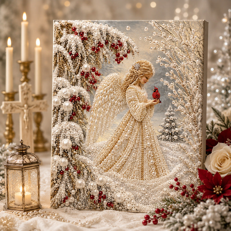 🔥 XMAS PRE-SALE 49% OFF 🎄 Blessing Christmas 3D Pearl Art DIY Kit – Festive Holiday Wall Decor