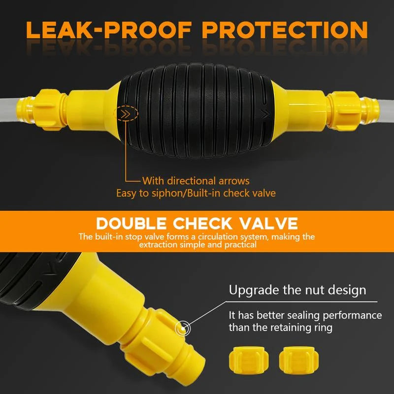 ✨ 49% OFF 🚀 Multifunction Liquid Sucker Pump High Flow Manual Fuel Pump 9.8 Ft Hose