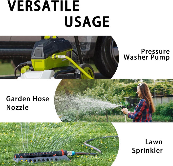🔥 LAST DAY 49% OFF 💧 Stainless Steel Garden Hose Quick Connect Fittings Set