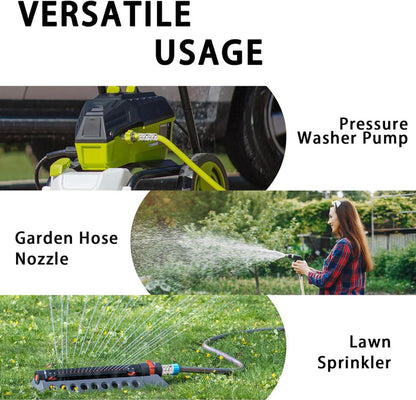 🔥 LAST DAY 49% OFF 💧 Stainless Steel Garden Hose Quick Connect Fittings Set