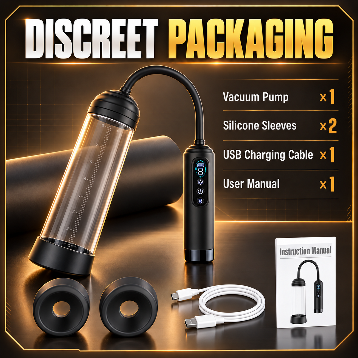 🏆 NEW UPGRADED 50% OFF 💪 BIGMAN Automatic Enlargement Pump Device