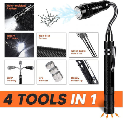 🦯LIMITED-TIME 50% OFF!🔧4-in-1 Adjustable Flashlight and Pickup Tool 💡