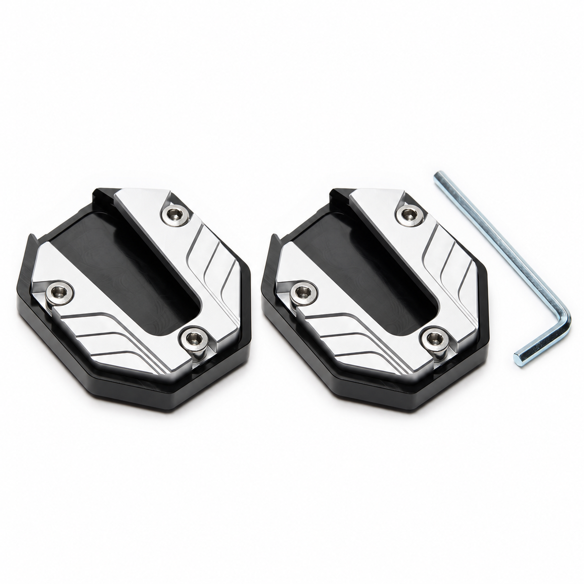 🔥2026 HOT DEAL 70% OFF🔧 SET 2 Motorcycle Kickstand Foot Side Stand Extension Pads