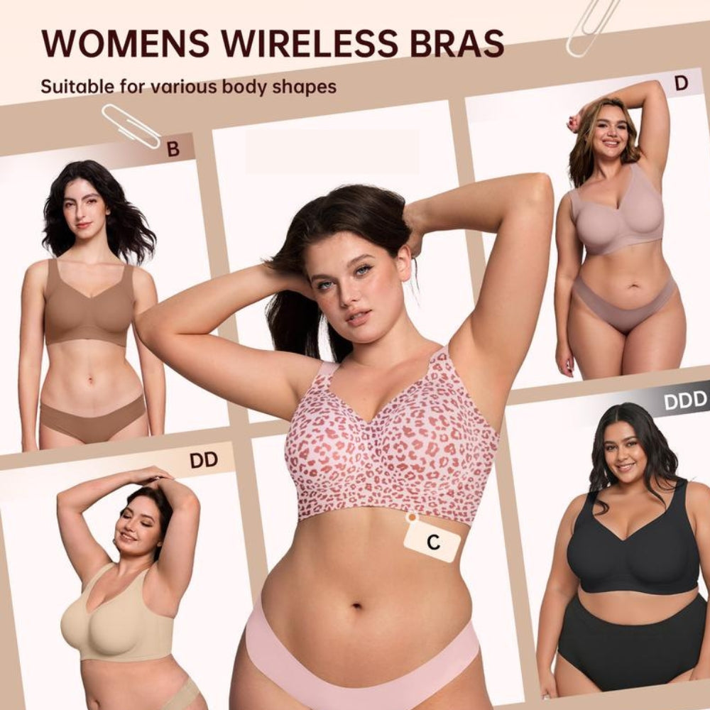 LAST DAY 49% OFF 💃 Wireless Supportive Jelly Bra – Seamless Comfort for Plus Size