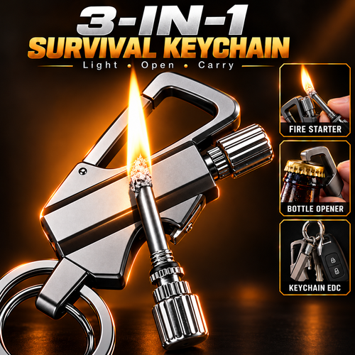 🔥2026 HOT DEAL 70% OFF🔥KeyFire™ 3-in-1 Portable multifunctional ignition device