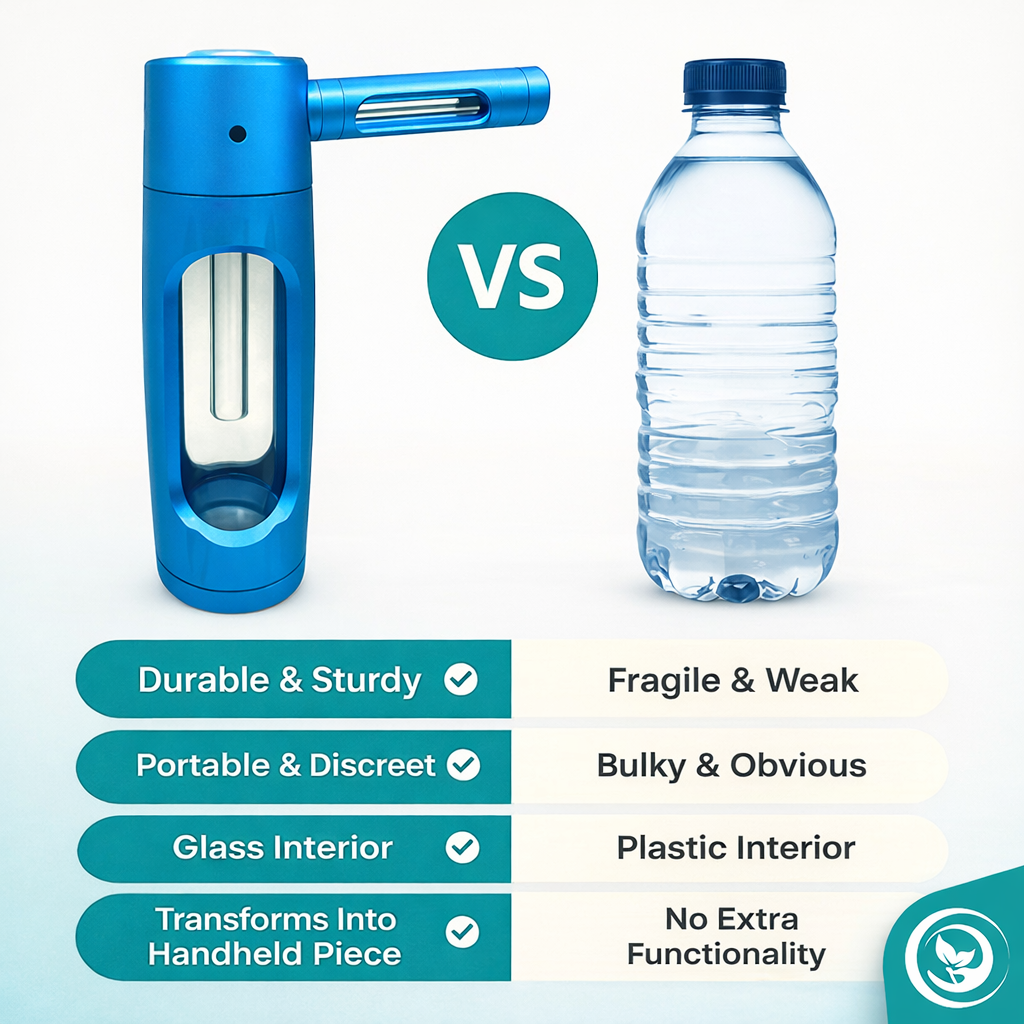 Pufflo™ Pure Flavor Smoking Bottle. Clean Taste. Filtered Draw.