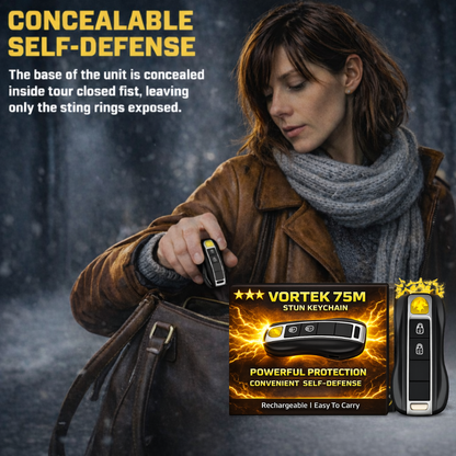 Vortek 75M Stun Car Keychain ⚡ 2026 New Year 75% OFF | SUPTRUCK™ 💥