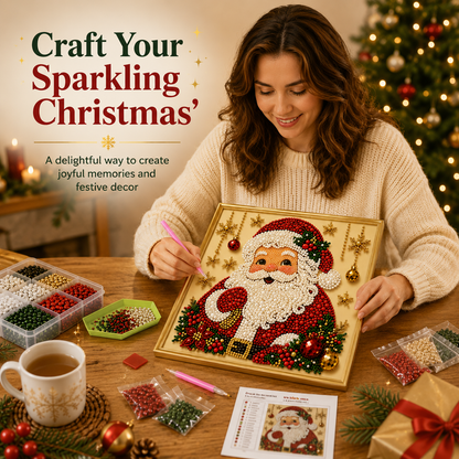 🔥 EARLY CHRISTMAS DEAL 70% OFF 🎄Pearlie Christmas DIY Diamond Pearl Painting Art Kit
