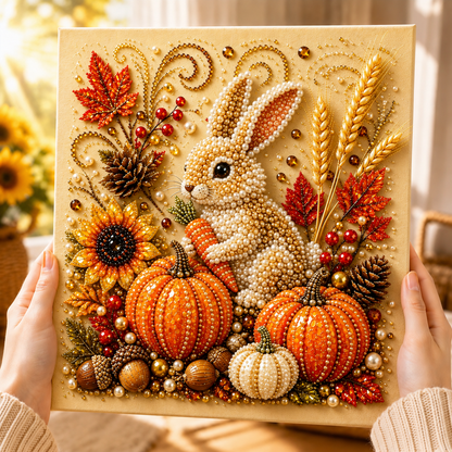 🔥Last Day 49% OFF🔥Autumn Harvest Festival Pearl Painting Kit – Relaxing DIY Fall Craft