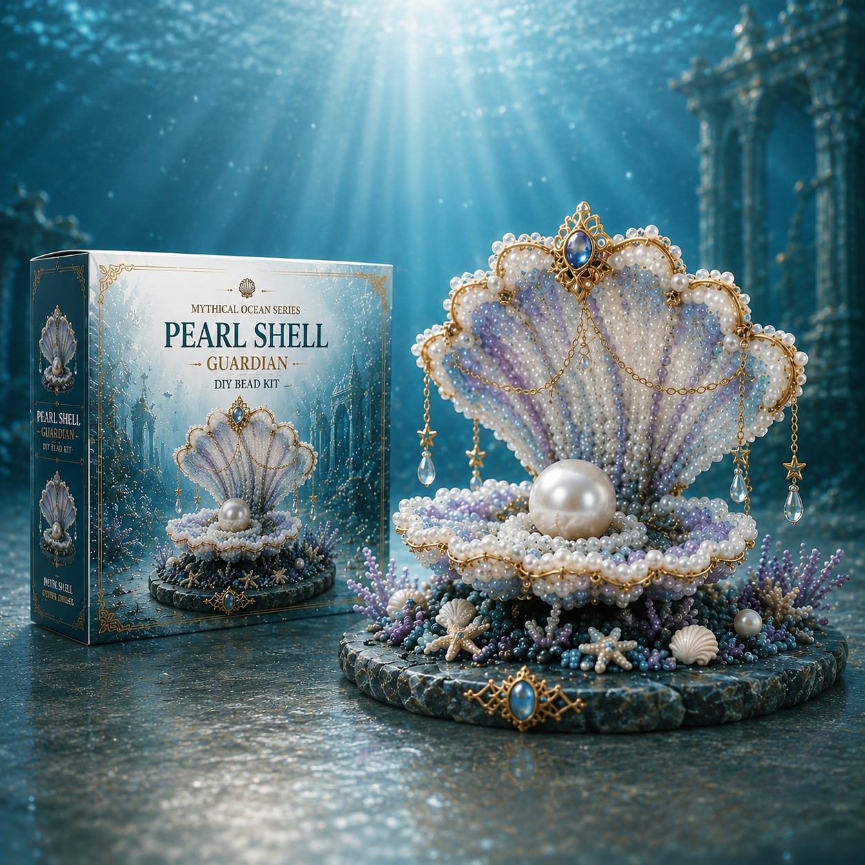 HOLIDAY SALE - 50% OFF 🎄 Mythical Ocean DIY Pearl Art Kit