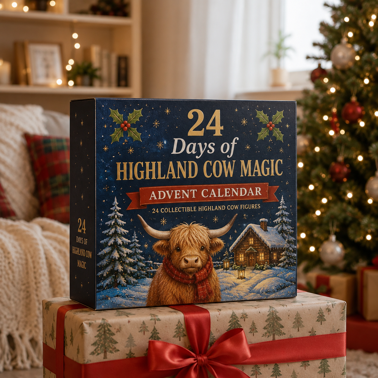 HOLIDAY SALE 50% OFF 🎄 24 Days of Highland Cow Magic Advent Calendar