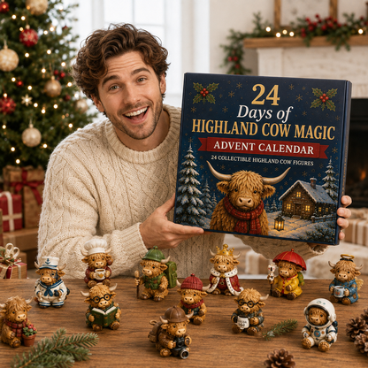 HOLIDAY SALE 50% OFF 🎄 24 Days of Highland Cow Magic Advent Calendar