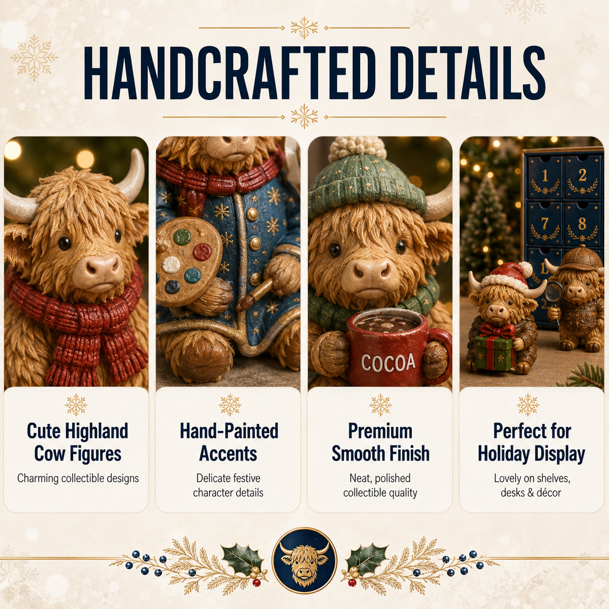 HOLIDAY SALE 50% OFF 🎄 24 Days of Highland Cow Magic Advent Calendar