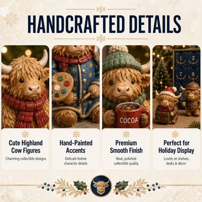 HOLIDAY SALE 50% OFF 🎄 24 Days of Highland Cow Magic Advent Calendar