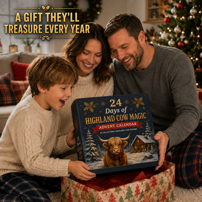 HOLIDAY SALE 50% OFF 🎄 24 Days of Highland Cow Magic Advent Calendar