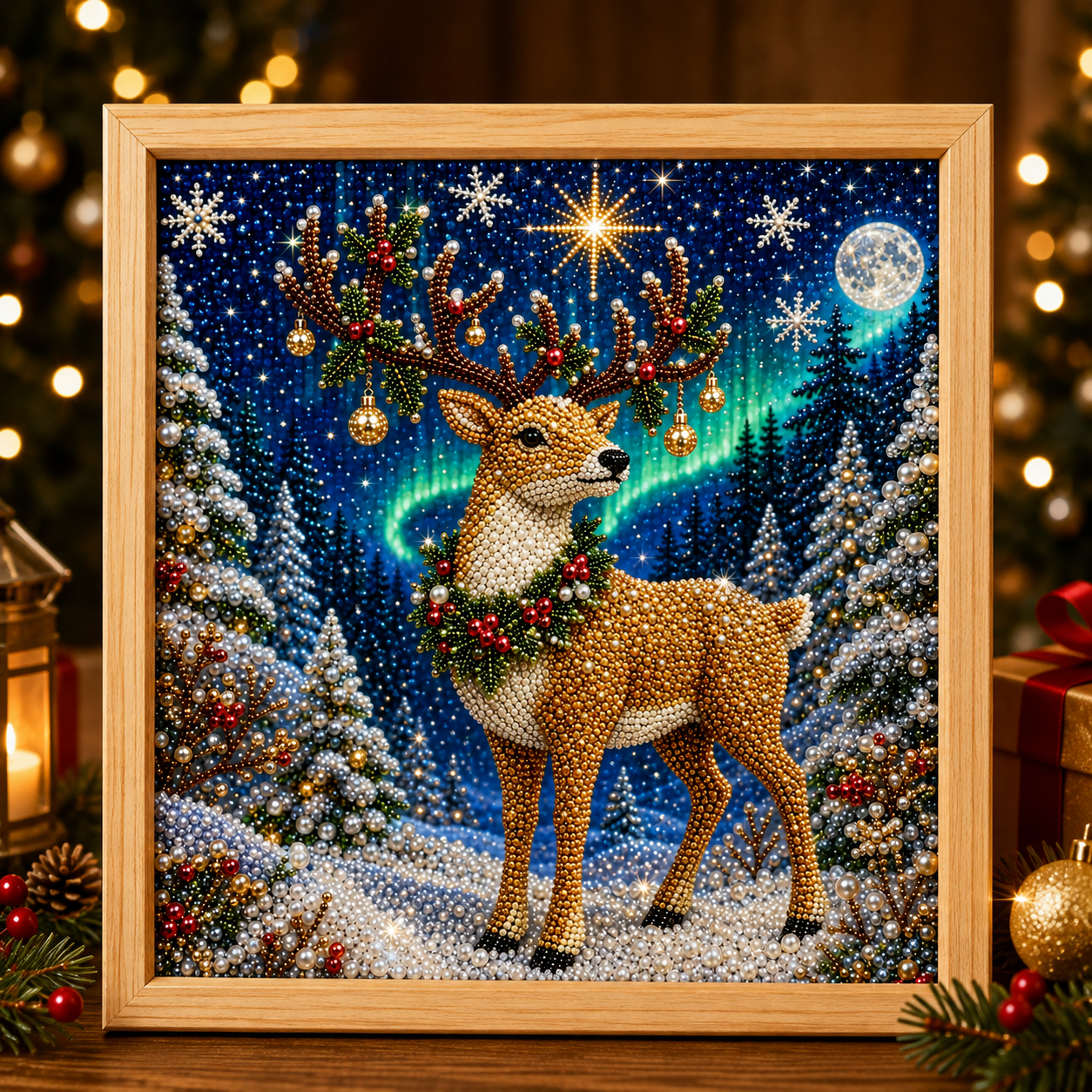 ❄️ CHRISTMAS SALE 49% OFF 🎄 6 Jolly Christmas 3D Diamond Pearl DIY Art Kit