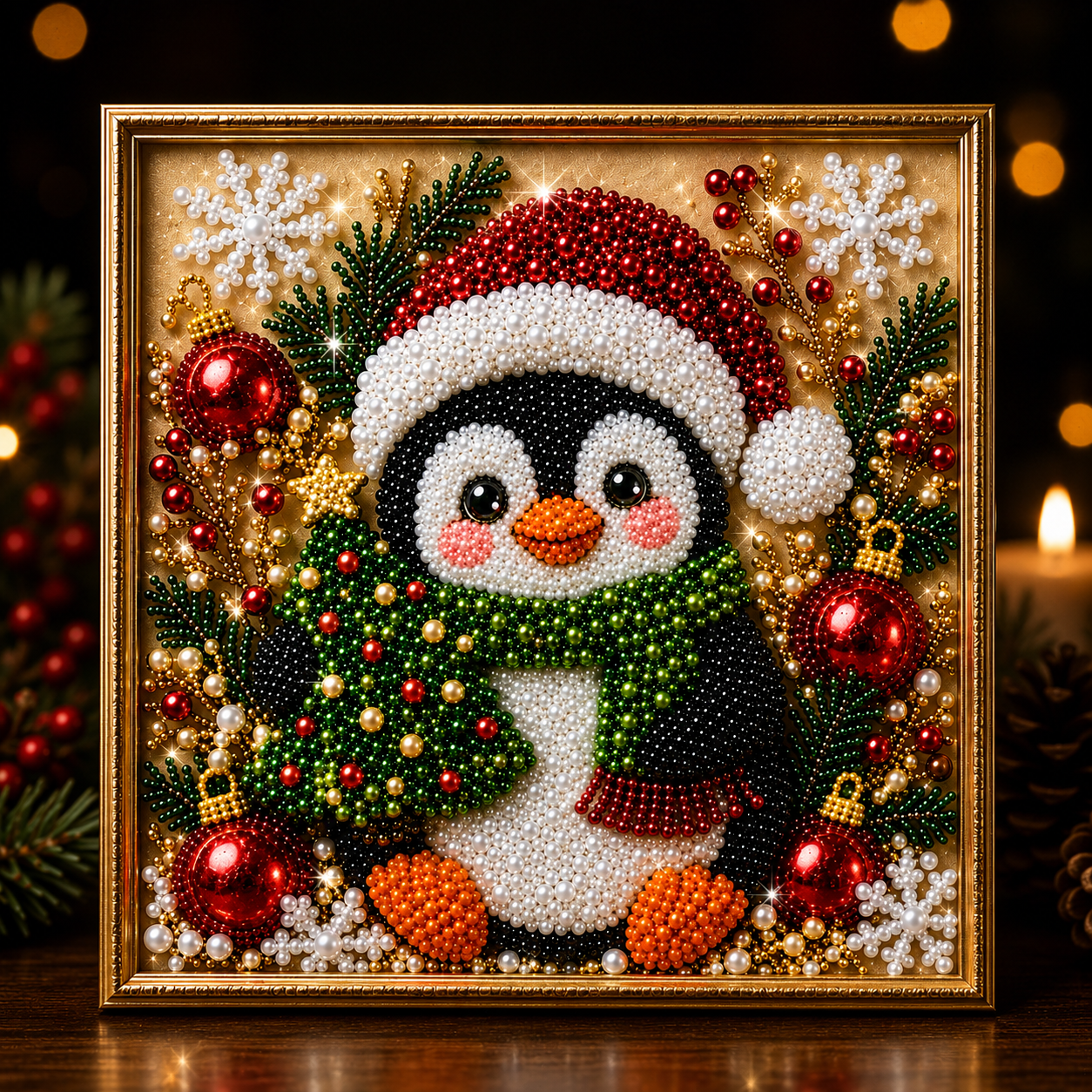 ❄️ CHRISTMAS SALE 49% OFF 🎄 6 Jolly Christmas 3D Diamond Pearl DIY Art Kit