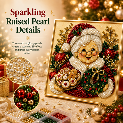🔥 EARLY CHRISTMAS DEAL 70% OFF 🎄Pearlie Christmas DIY Diamond Pearl Painting Art Kit