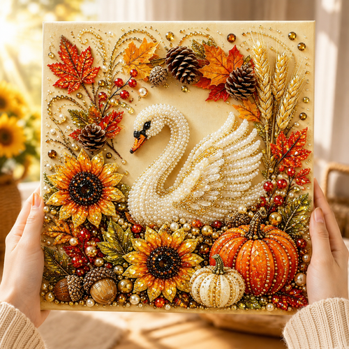 🔥Last Day 49% OFF🔥Autumn Harvest Festival Pearl Painting Kit – Relaxing DIY Fall Craft