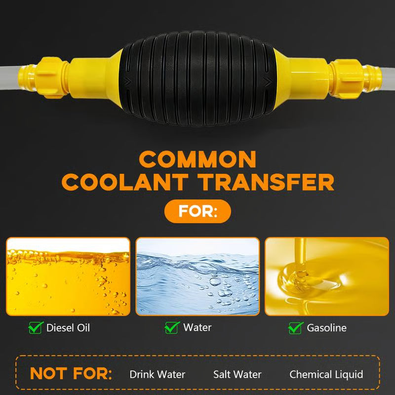 ✨ 49% OFF 🚀 Multifunction Liquid Sucker Pump High Flow Manual Fuel Pump 9.8 Ft Hose