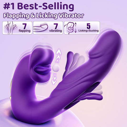 70% OFF 💋 2026 Upgraded Luvora™. The Ultimate 4-in-1 Flapping & Licking Vibrator