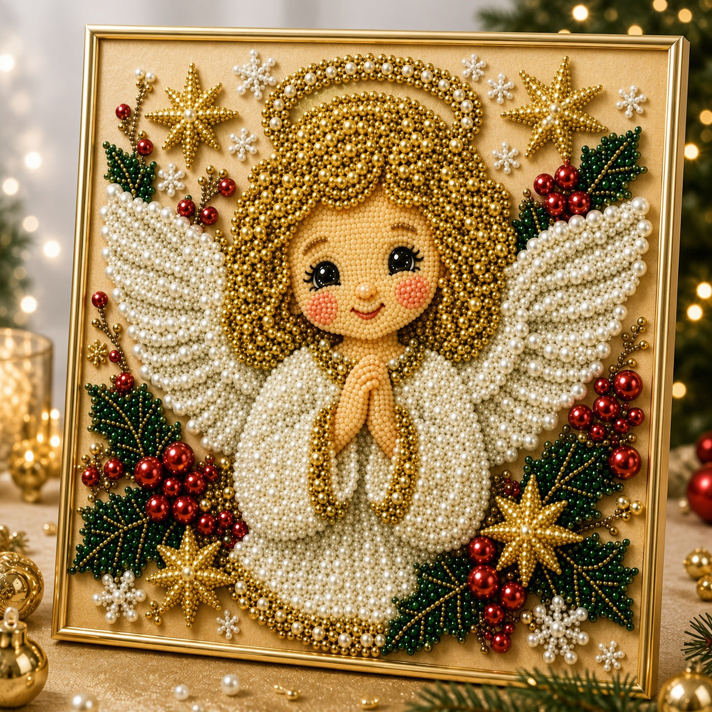 🔥 EARLY CHRISTMAS DEAL 70% OFF 🎄Pearlie Christmas DIY Diamond Pearl Painting Art Kit