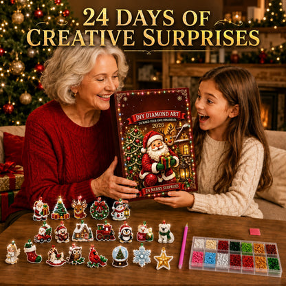🔥 XMAS DEAL ALERT  70% OFF🔥 2026 Christmas DIY Advent Calendar Pearl Art Kit – Hanging Christmas Decorations & Holiday Decor