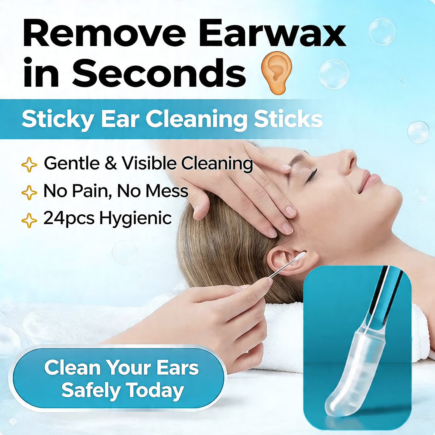 💥 2026 Sale 50% OFF ✨ Adhesive Earwax Cleaner Tool - Gentle & Visible Ear Care