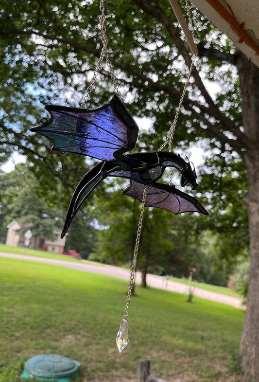 🔥 Holiday Sale 49% OFF 🐉 Stained Glass Flying Dragon Ornament