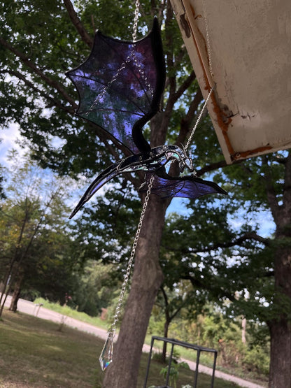🔥 Holiday Sale 49% OFF 🐉 Stained Glass Flying Dragon Ornament