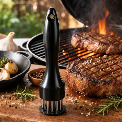 🥩 Special Offer 50% OFF 💥 Professional Spring-Loaded Stainless Steel Meat Tenderizer Tool