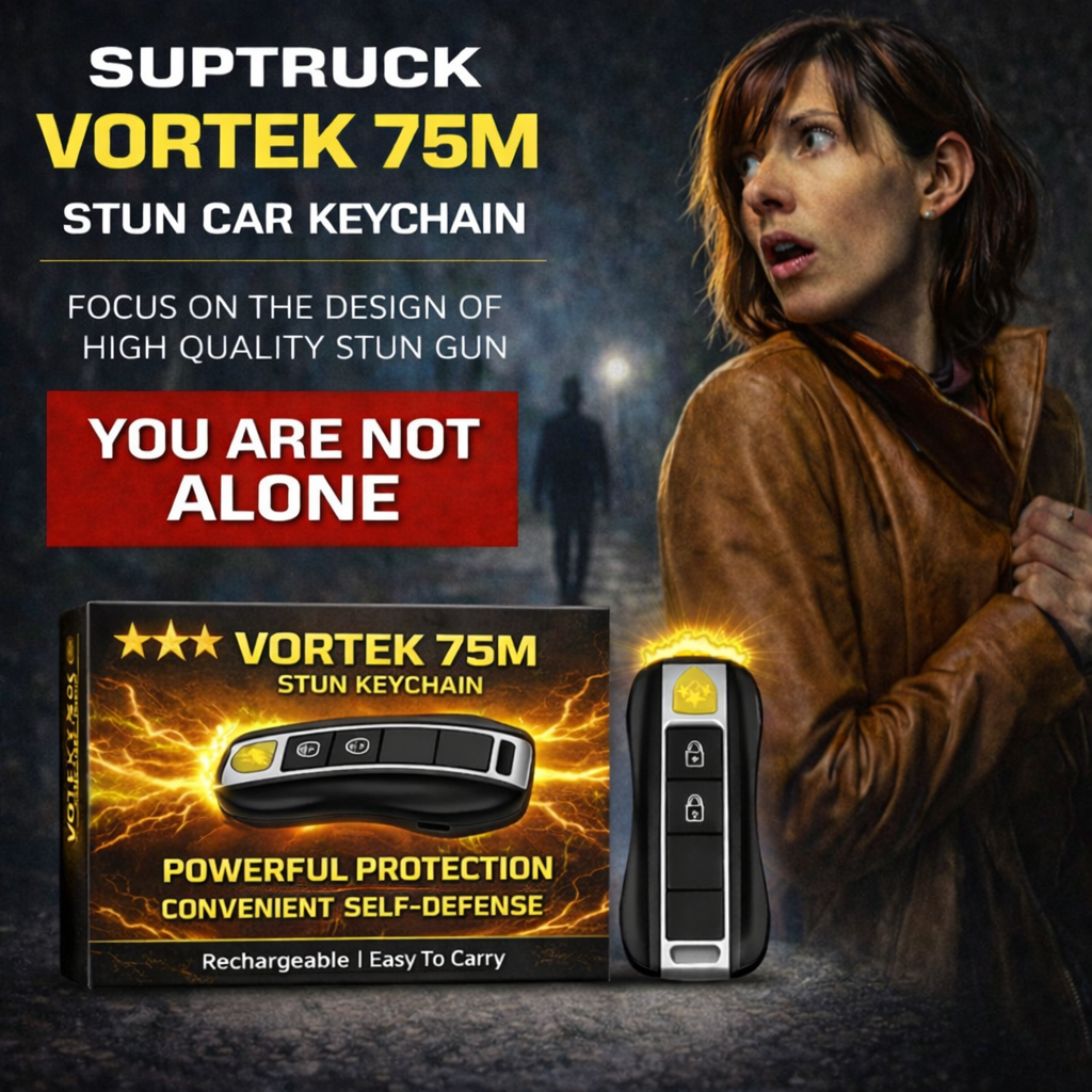 Vortek 75M Stun Car Keychain ⚡ 2026 New Year 75% OFF | SUPTRUCK™ 💥