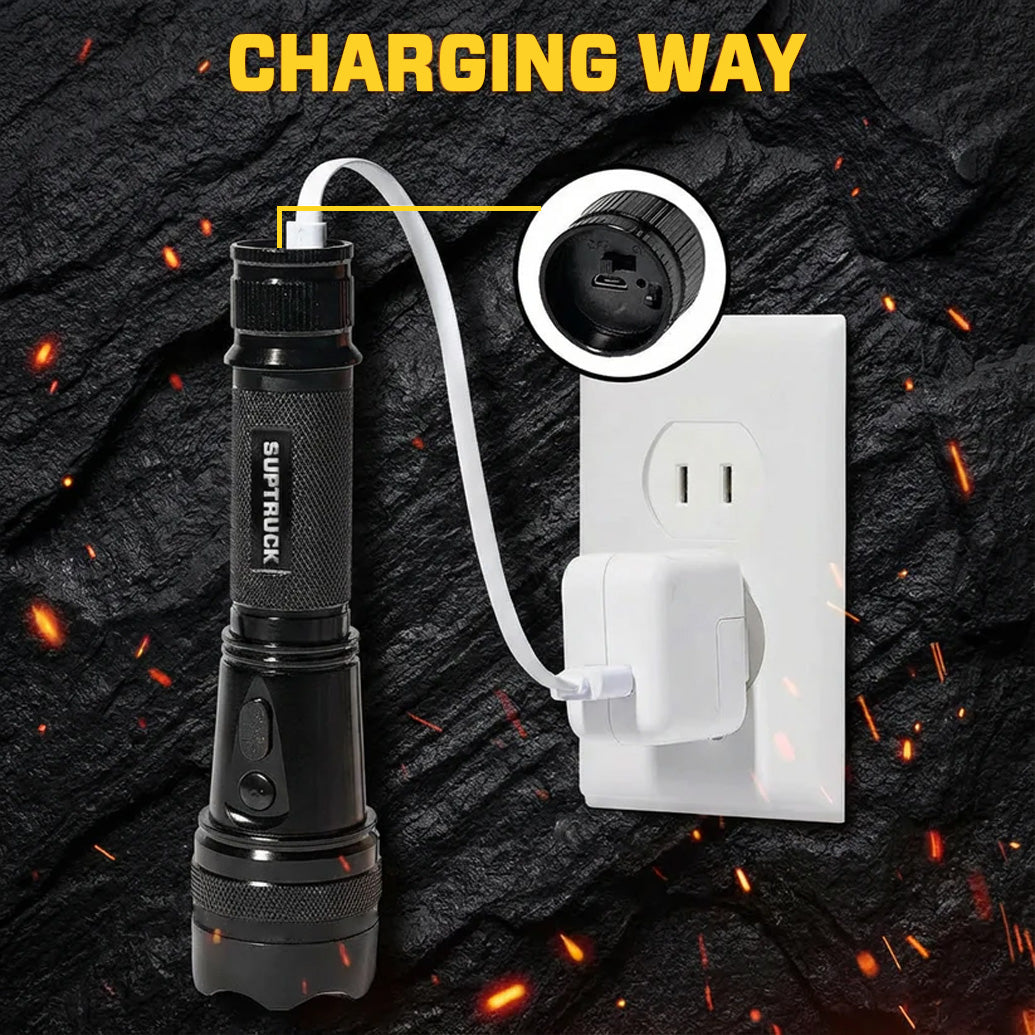💥 2026 Flash Sale 75% OFF ️🔦 SUPTRUCK™ VoltGuard 95M Stun Flashlight ⚡