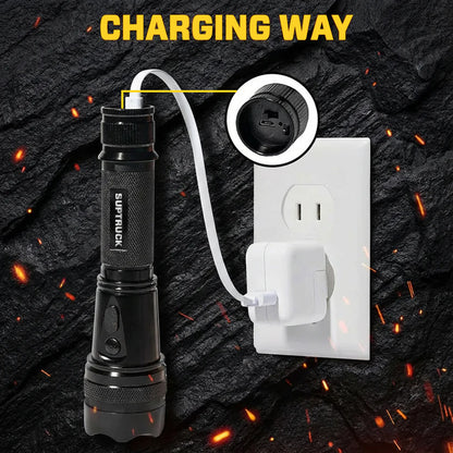 💥 2026 Flash Sale 75% OFF ️🔦 SUPTRUCK™ VoltGuard 95M Stun Flashlight ⚡
