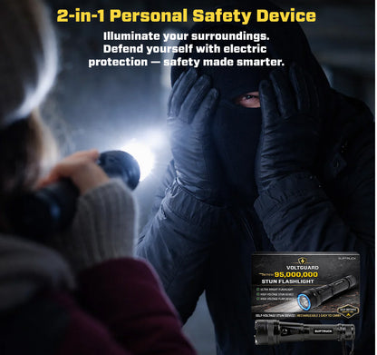 💥 2026 Flash Sale 75% OFF ️🔦 SUPTRUCK™ VoltGuard 95M Stun Flashlight ⚡