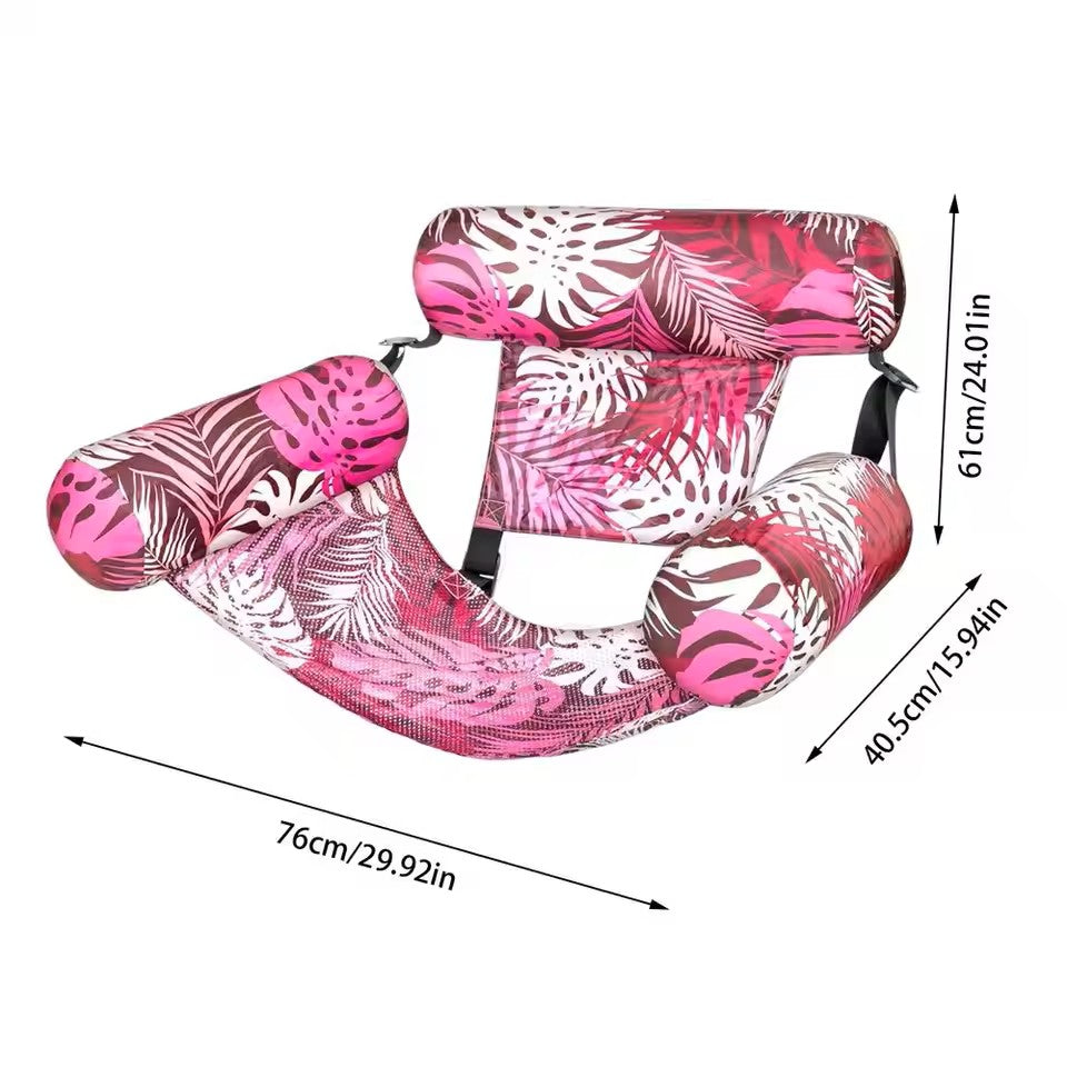AquaChill™ - Floating Water Lounge Chair. Sink Back, Drift Away.