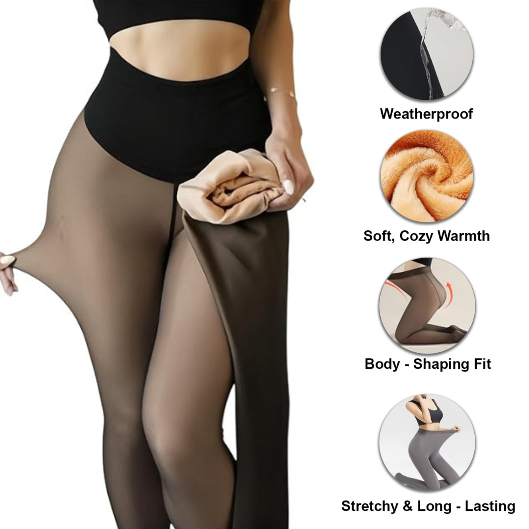 ❄️ Xmas Sale 50% ⛄️ New Compression Band & One Seam Option! The Original Winter Fleece Lined Tights