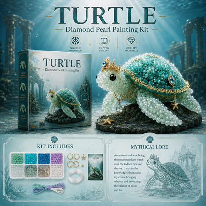 HOLIDAY SALE - 50% OFF 🎄 Mythical Ocean DIY Pearl Art Kit