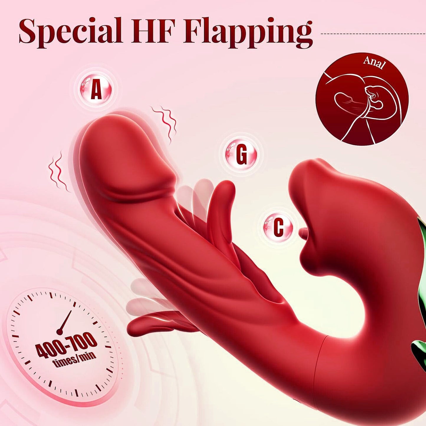 70% OFF 💋 2026 Upgraded Luvora™. The Ultimate 4-in-1 Flapping & Licking Vibrator