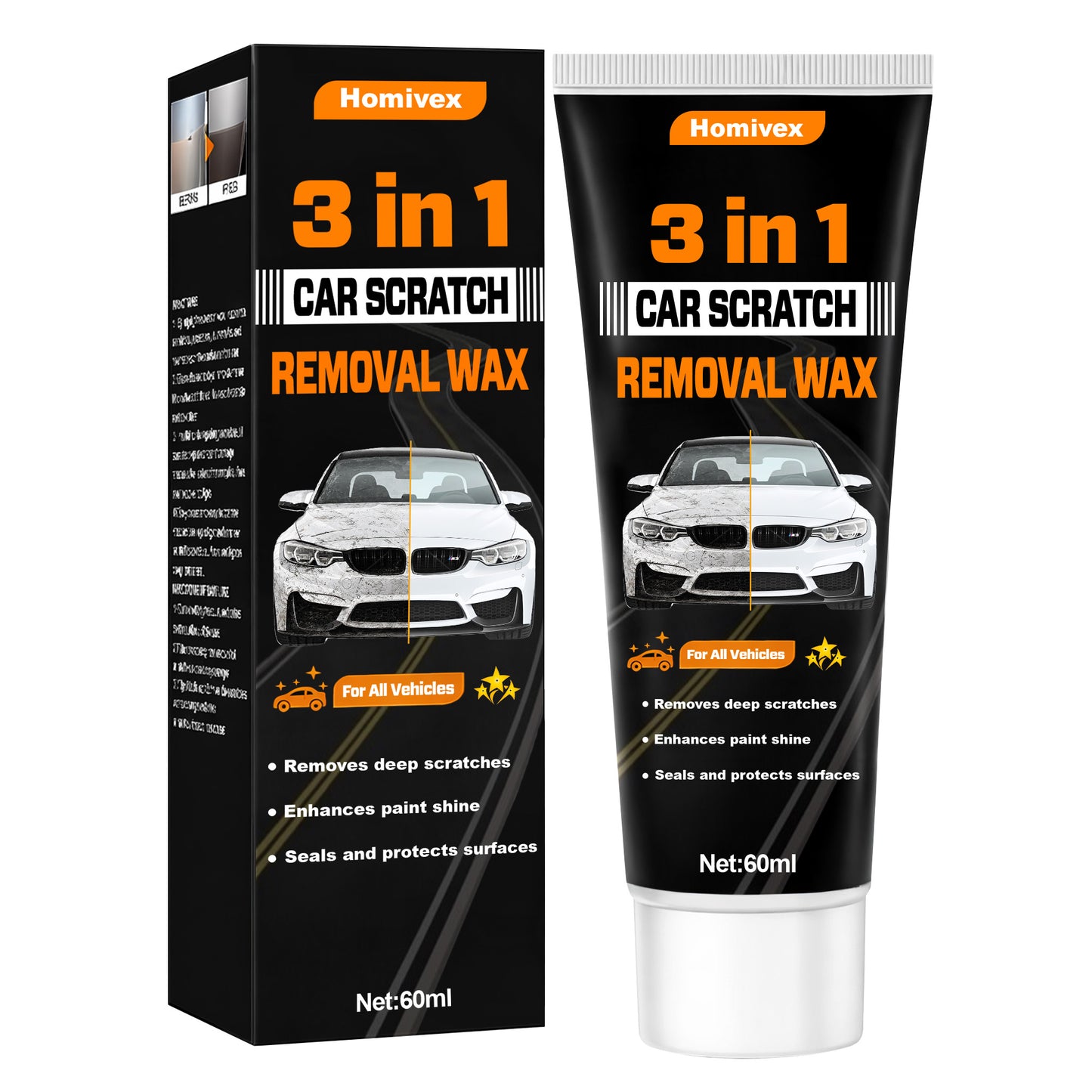 🔥 Hot Sale 70% OFF 🔥 Homivex™ 3 in 1 Car Scratch Remover Wax For All Vehicles