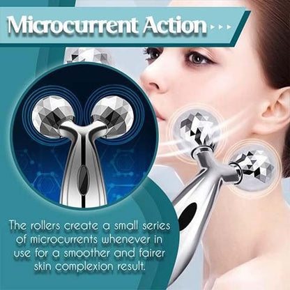 3D Face Lift-Up Roller Y Shape Massage Relaxation Tool - CERTIFI CURE