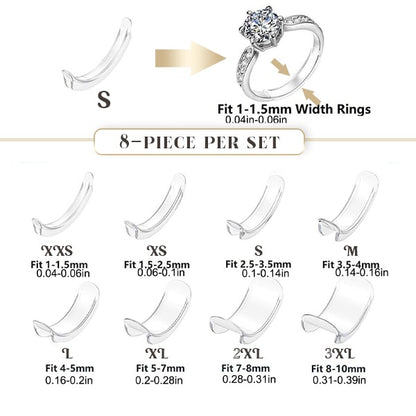 Invisible Ring Size Adjuster Support Set (8PCS)