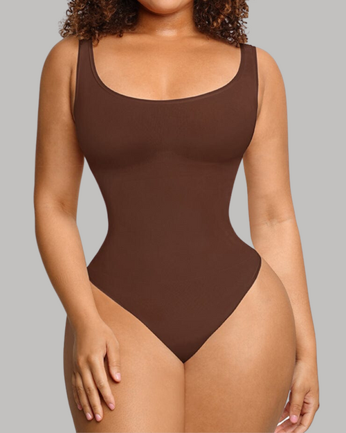 Scoop Tank Thong Bodysuit